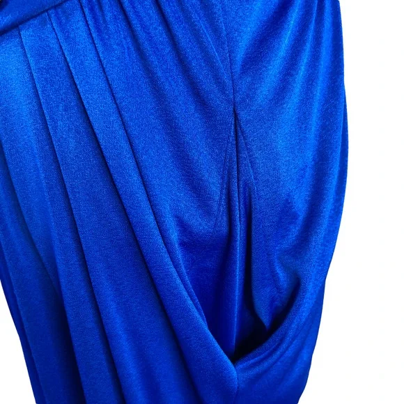 L Rothschild Vintage Jumpsuit Royal Blue Beaded Embellished Belted - Picture 11 of 11